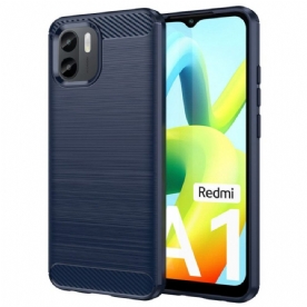 Hoesje voor Xiaomi Redmi A1 Geborstelde Koolstofvezel