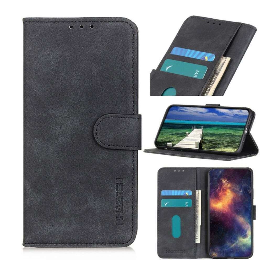 Flip Case voor Asus Zenfone 8 Mat Vintage Leereffect Khazneh