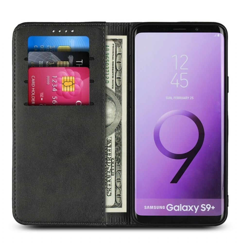 Bescherming Hoesje voor Samsung Galaxy S9 Plus Folio-hoesje Kunstleer Stiksels