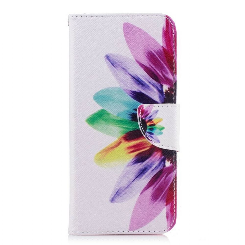 Folio-hoesje voor Samsung Galaxy S9 Plus Aquarel Bloem