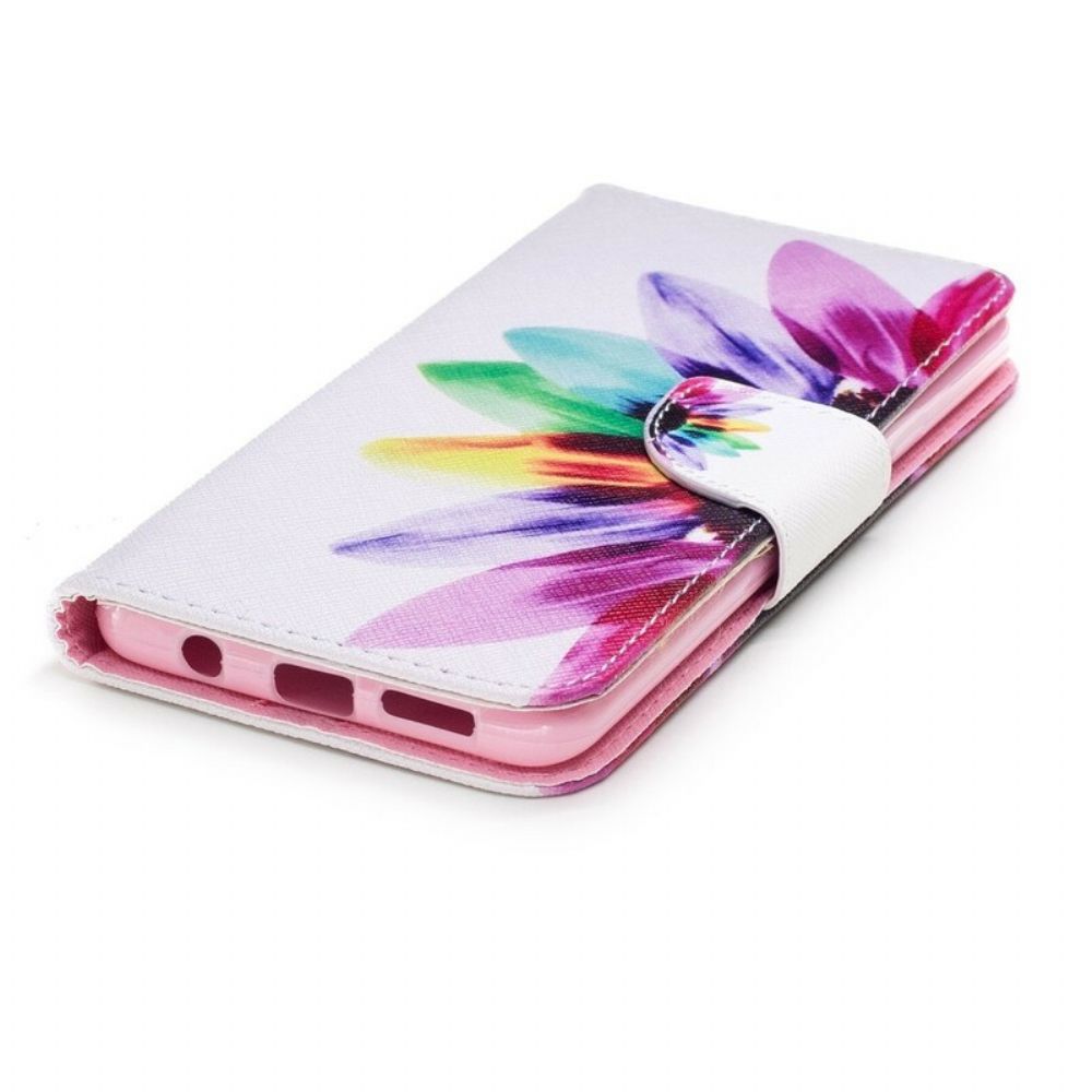 Folio-hoesje voor Samsung Galaxy S9 Plus Aquarel Bloem