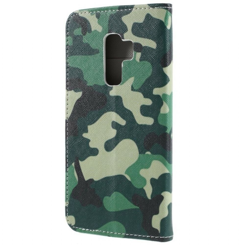 Folio-hoesje voor Samsung Galaxy S9 Plus Militaire Camouflage