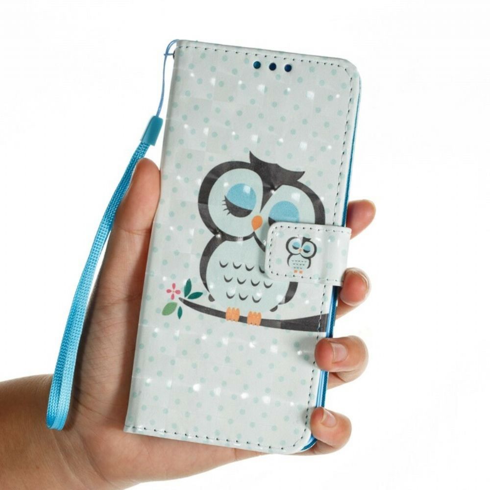 Folio-hoesje voor Samsung Galaxy S9 Plus Slapende Uil