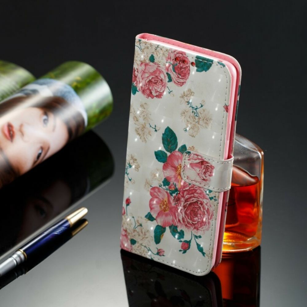 Folio-hoesje voor Samsung Galaxy S9 Plus Vrijheidsbloemen