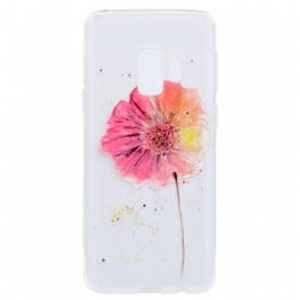 Hoesje voor Samsung Galaxy S9 Plus Naadloos Aquarel Bloemenpatroon