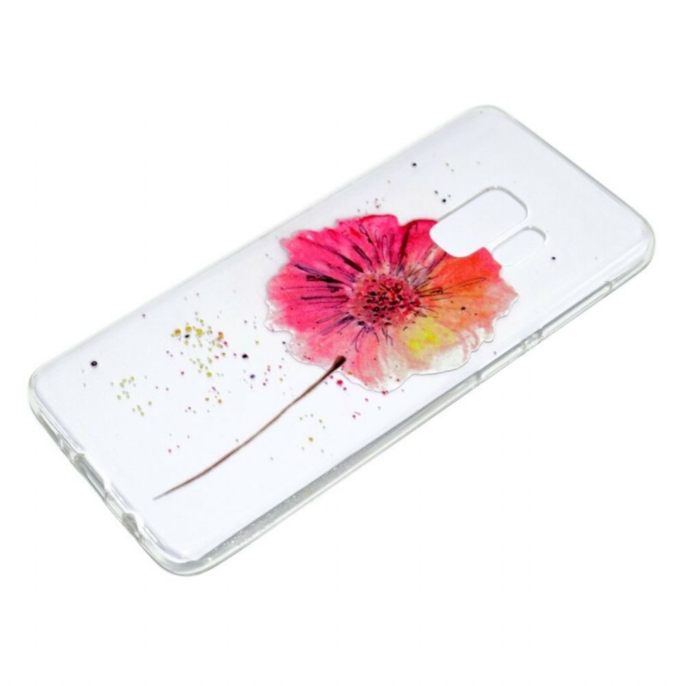 Hoesje voor Samsung Galaxy S9 Plus Naadloos Aquarel Bloemenpatroon