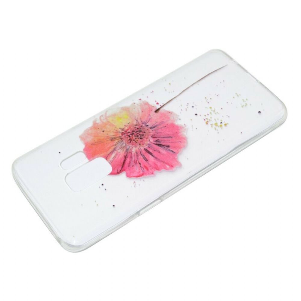 Hoesje voor Samsung Galaxy S9 Plus Naadloos Aquarel Bloemenpatroon