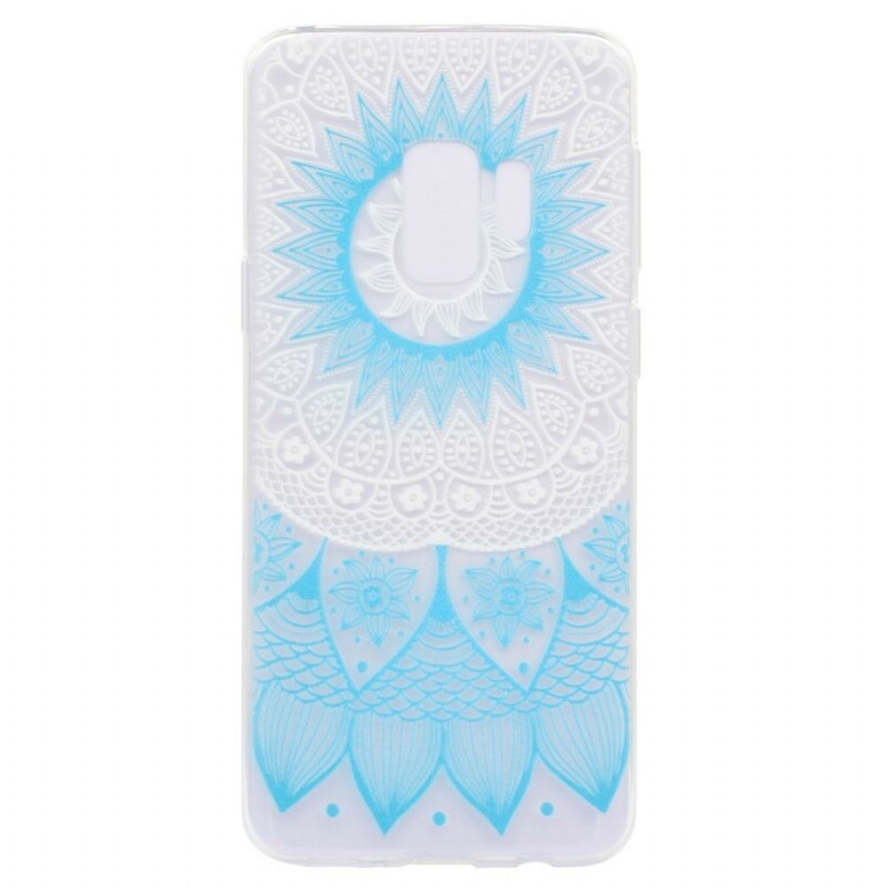 Hoesje voor Samsung Galaxy S9 Plus Transparante Gekleurde Mandala