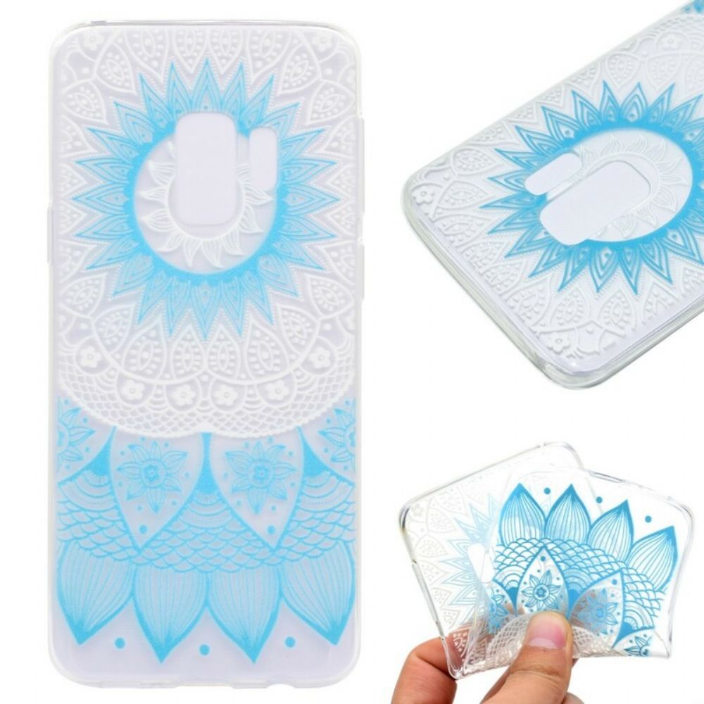 Hoesje voor Samsung Galaxy S9 Plus Transparante Gekleurde Mandala