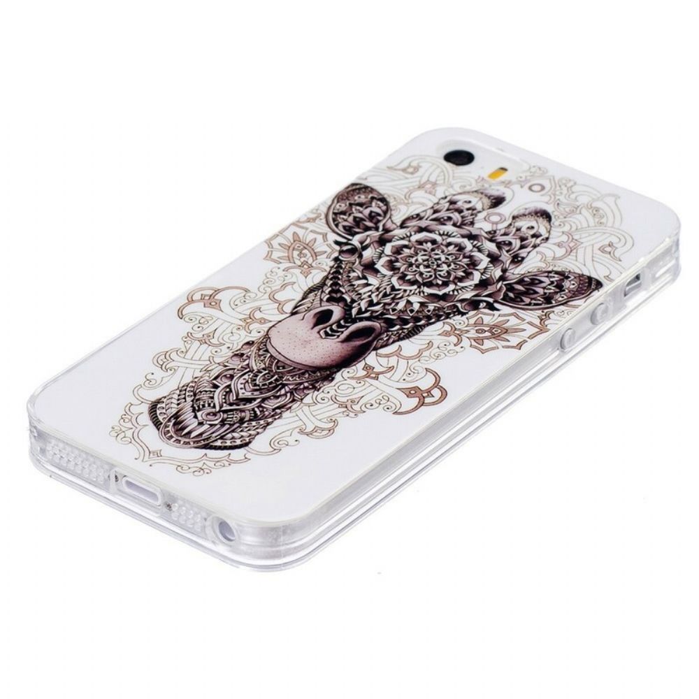 Hoesje voor iPhone SE / 5 / 5S Tribale Giraf