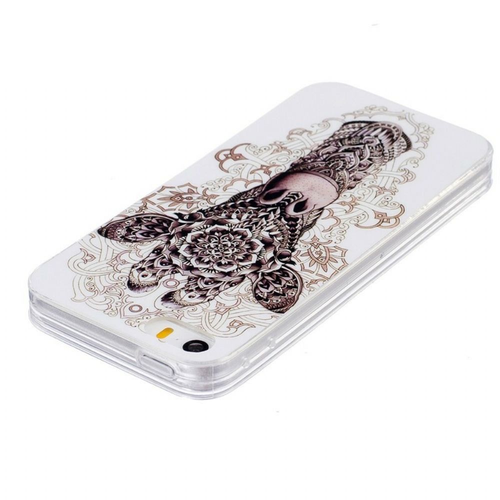 Hoesje voor iPhone SE / 5 / 5S Tribale Giraf