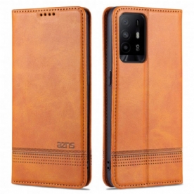 Bescherming Hoesje voor Oppo A94 5G Folio-hoesje Azns Lederen Stijl