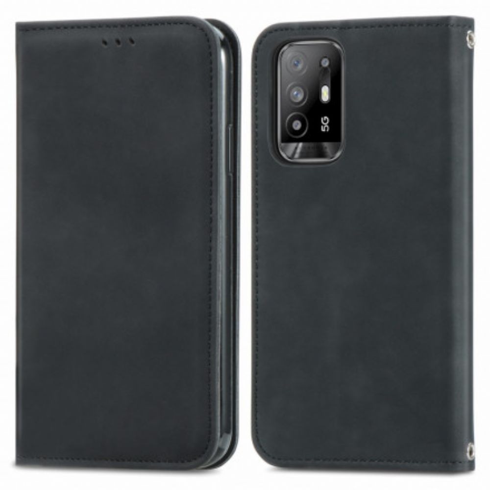 Bescherming Hoesje voor Oppo A94 5G Folio-hoesje Skin-touch