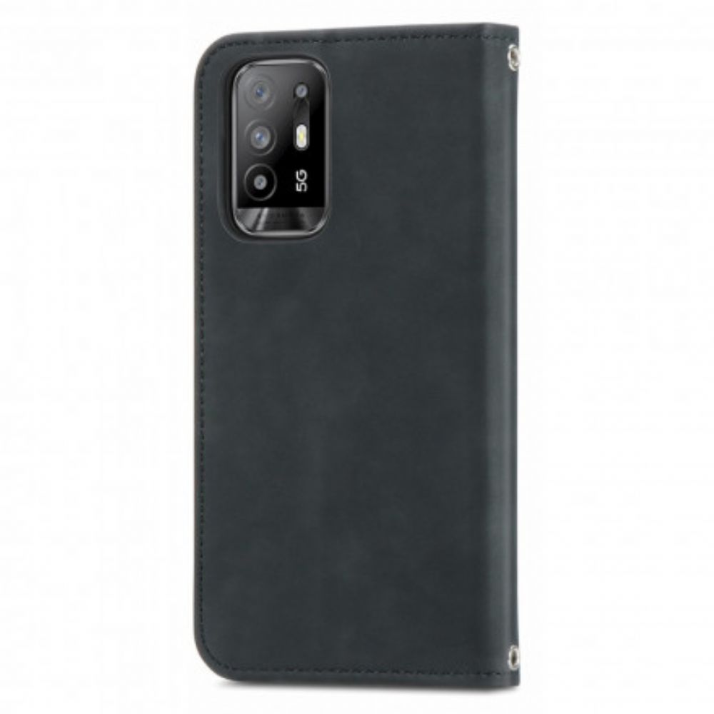 Bescherming Hoesje voor Oppo A94 5G Folio-hoesje Skin-touch