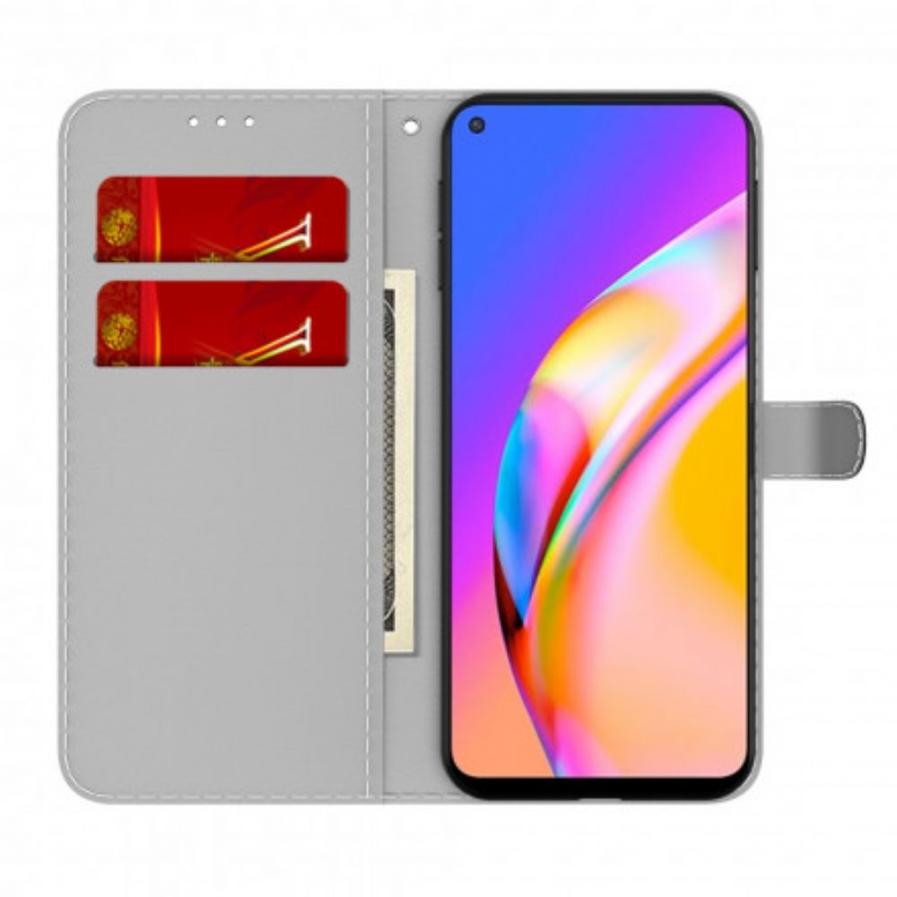 Flip Case voor Oppo A94 5G Abstract Patroon