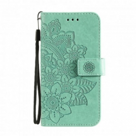 Flip Case voor Oppo A94 5G Bloemenmandala