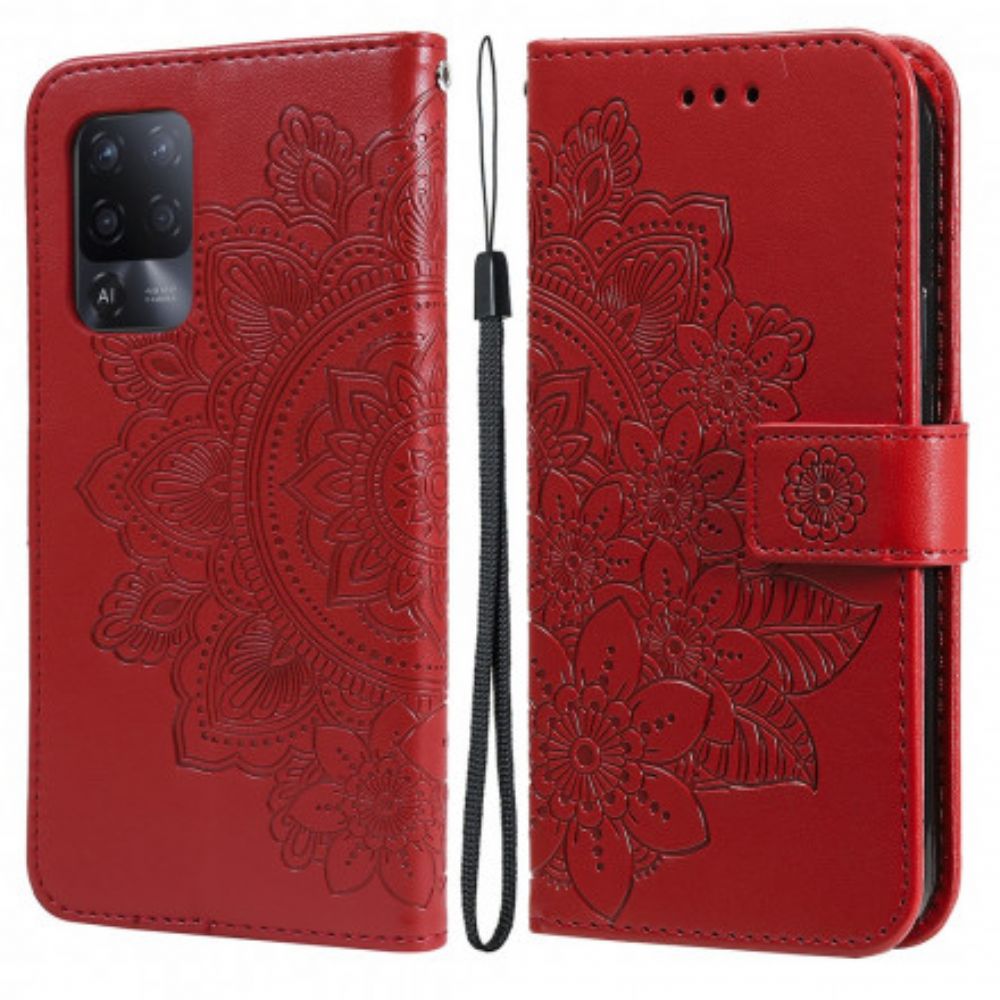 Flip Case voor Oppo A94 5G Bloemenmandala