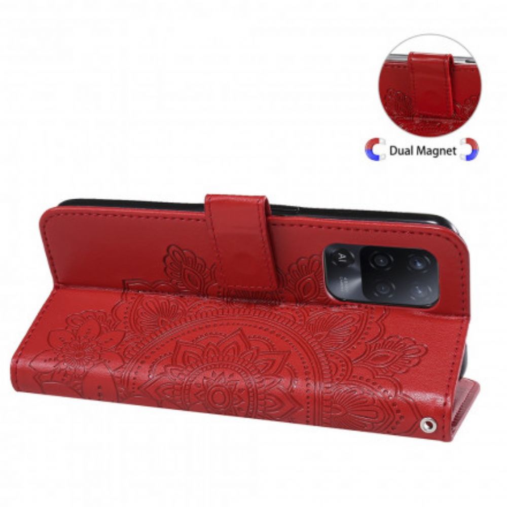 Flip Case voor Oppo A94 5G Bloemenmandala