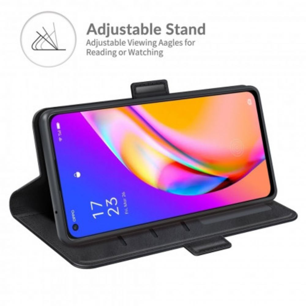 Flip Case voor Oppo A94 5G Folio-hoesje Dubbele Klep