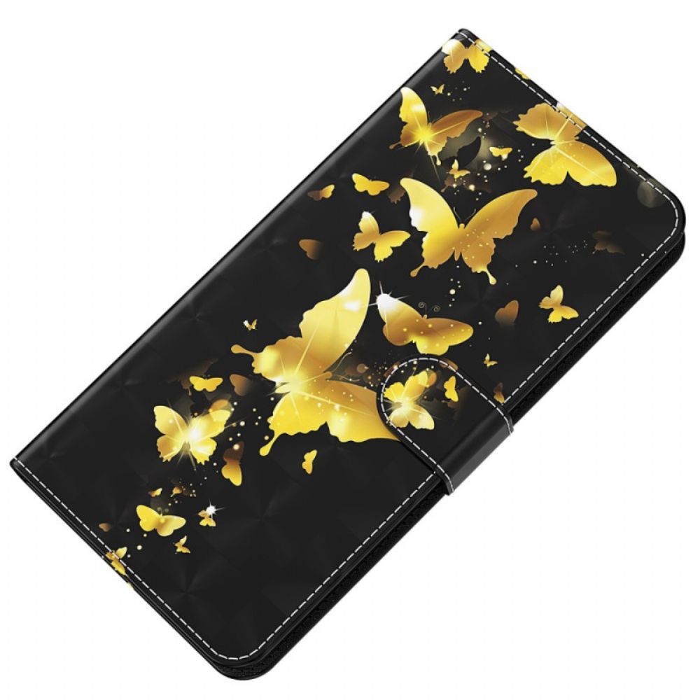 Flip Case voor Oppo A94 5G Vlinder Met Koord