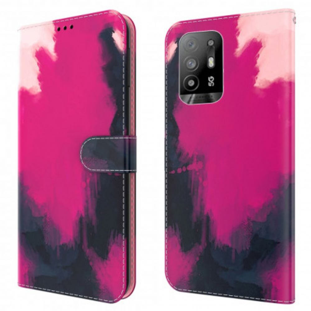 Folio-hoesje voor Oppo A94 5G Aquarel