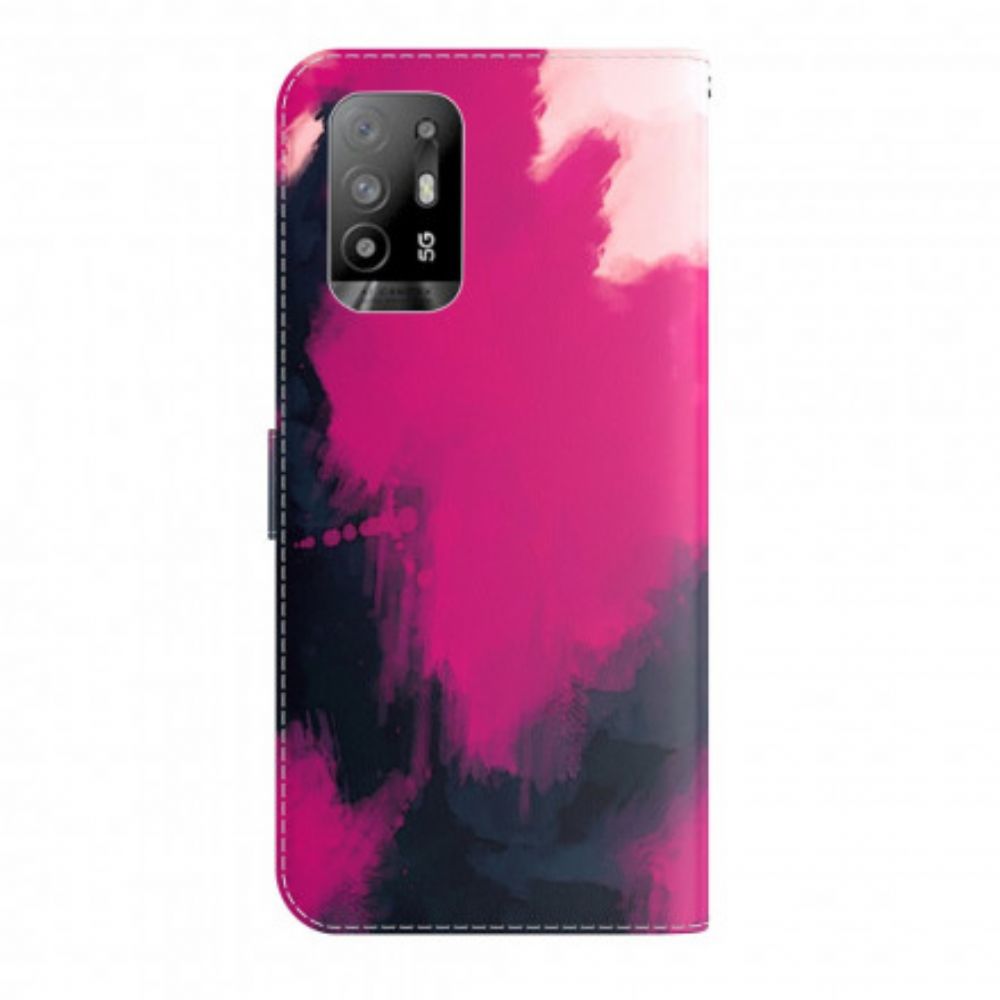 Folio-hoesje voor Oppo A94 5G Aquarel