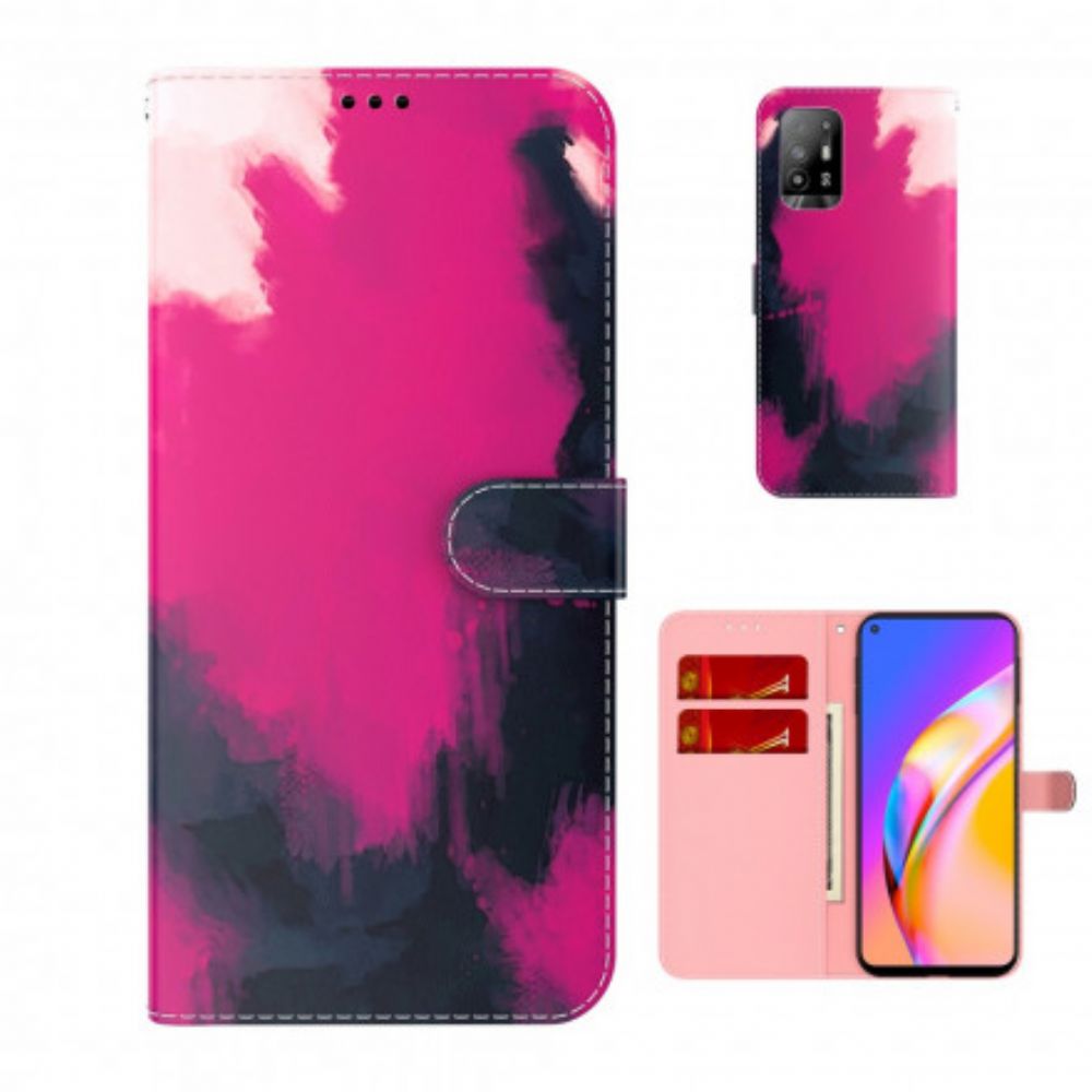 Folio-hoesje voor Oppo A94 5G Aquarel