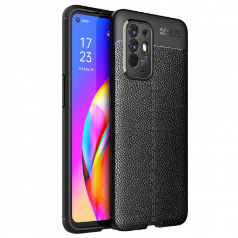 Hoesje voor Oppo A94 5G Litchi-leereffect