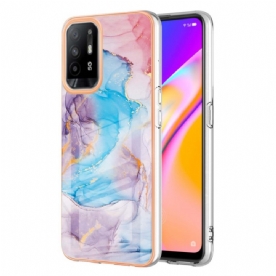 Hoesje voor Oppo A94 5G Pastelmarmer