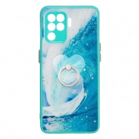 Hoesje voor Oppo A94 5G Zwaaien Met Ring