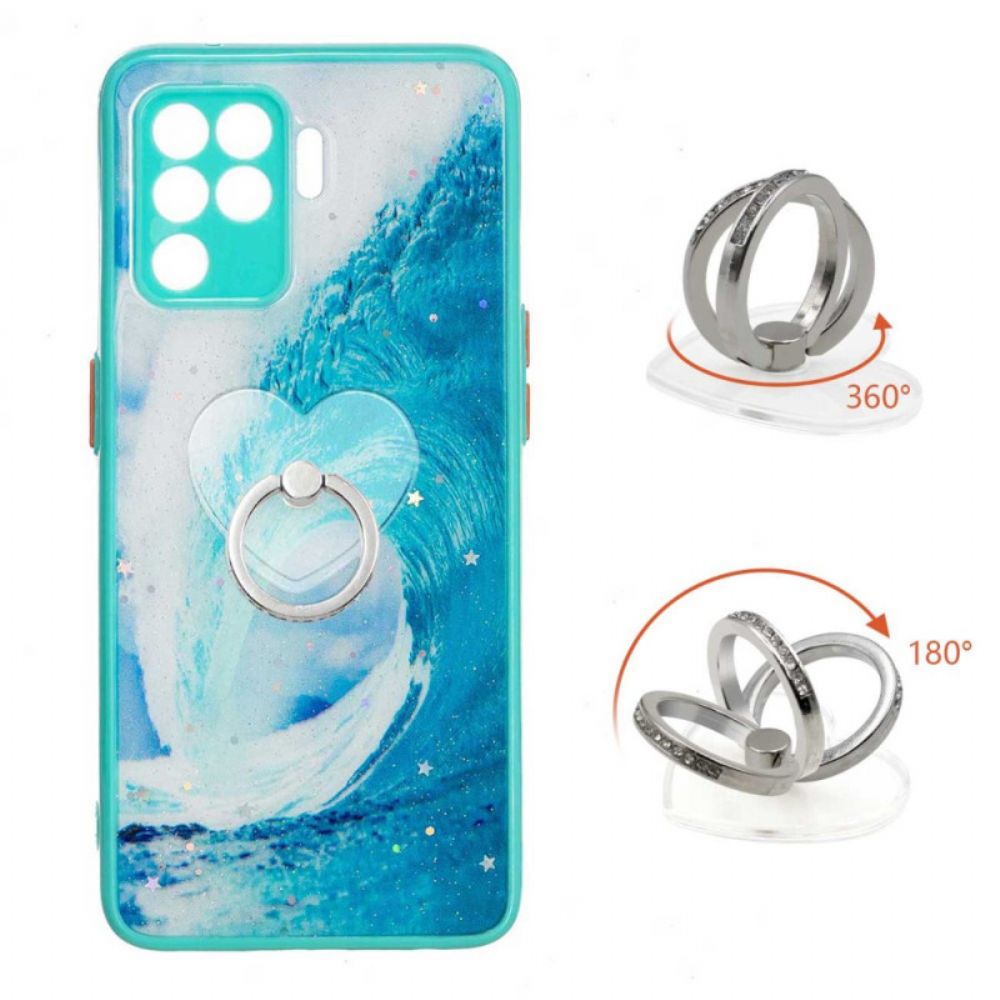 Hoesje voor Oppo A94 5G Zwaaien Met Ring