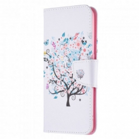 Leren Hoesje voor Oppo A94 5G Bloemrijke Boom