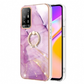 Telefoonhoesje voor Oppo A94 5G Marmer Met Ring