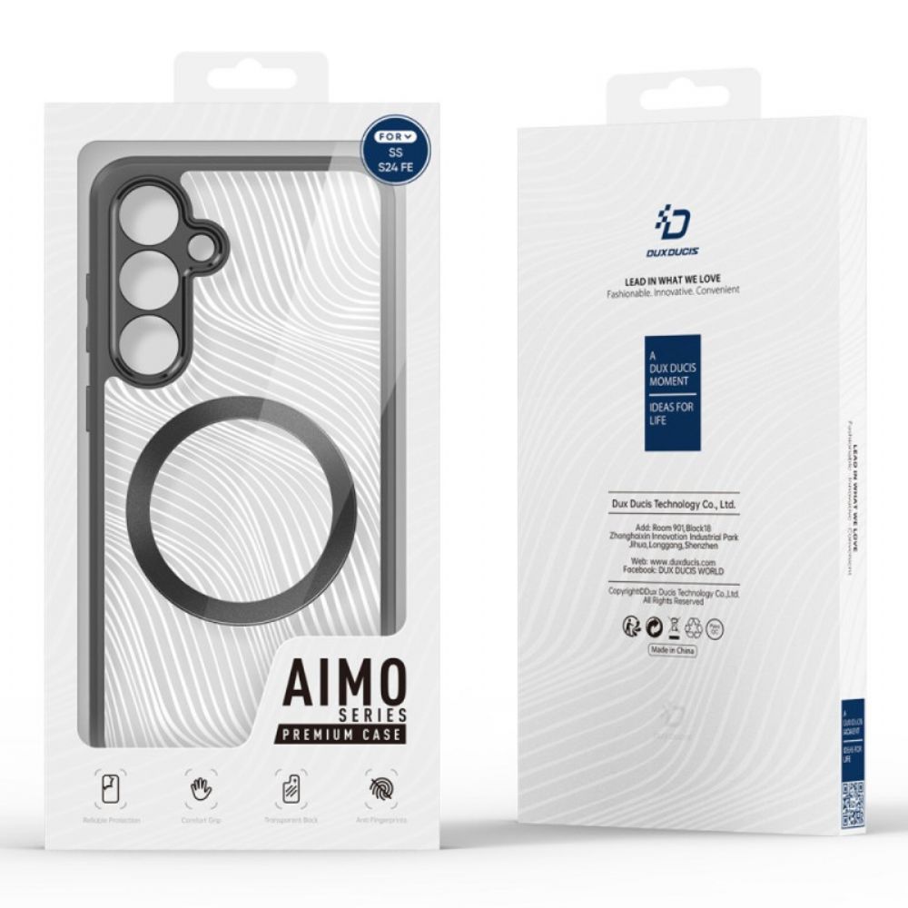 Cover Hoesje Samsung Galaxy S24 Fe Telefoonhoesje Magnetische Aimo-serie Dux Ducis