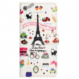 Leren Hoesje Samsung Galaxy S24 Fe Ik Hou Van Parijs Bescherming Hoesje