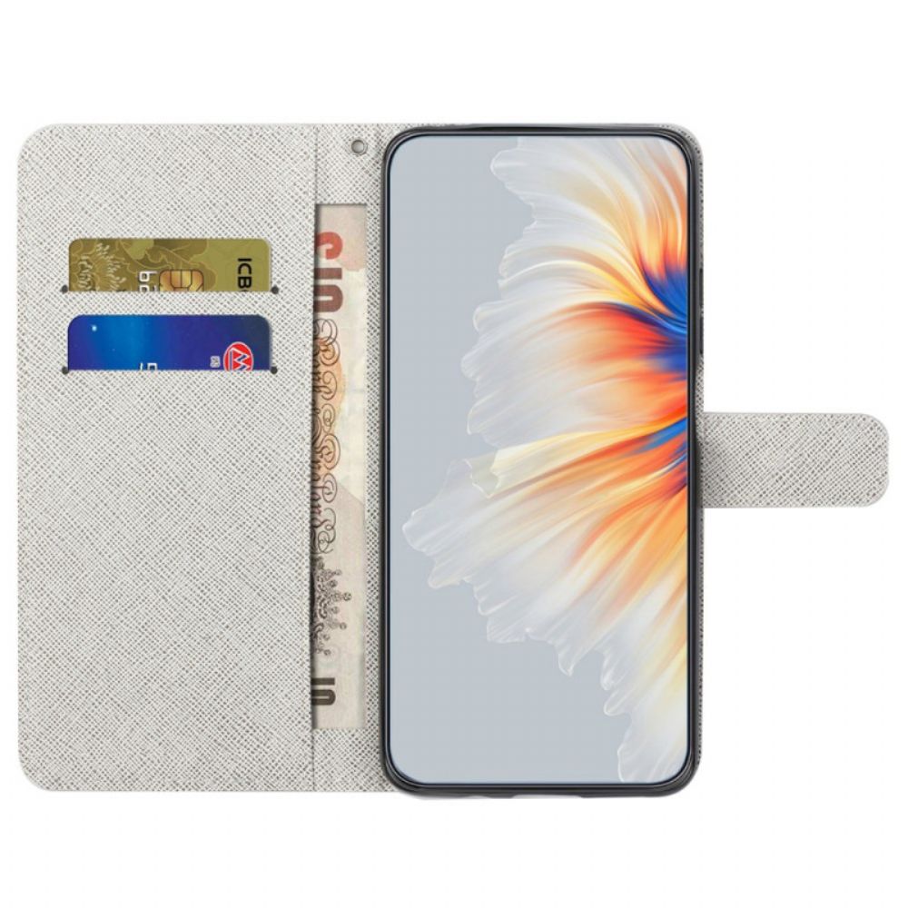 Leren Hoesje Samsung Galaxy S24 Fe Veer Met Bandje Bescherming Hoesje