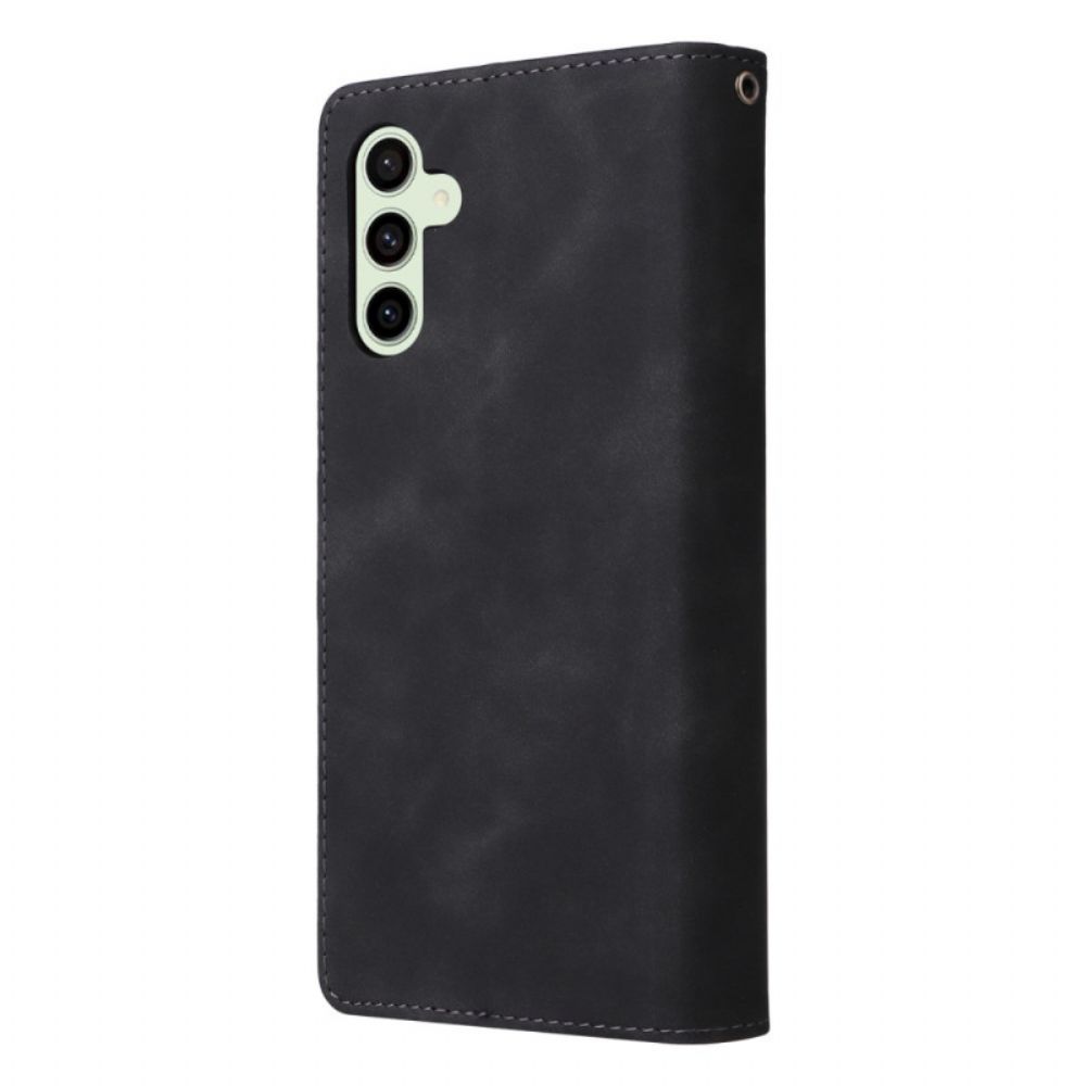 Leren Hoesje Voor Samsung Galaxy S24 Fe Leren Designer Portemonnee