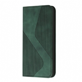 Bescherming Hoesje voor Samsung Galaxy A71 5G Folio-hoesje S-design Lederen Stijl