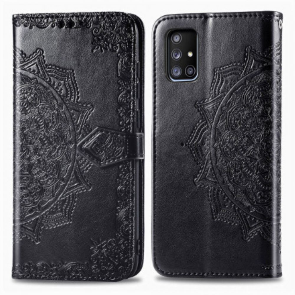 Leren Hoesje voor Samsung Galaxy A71 5G Mandala Van Middelbare Leeftijd