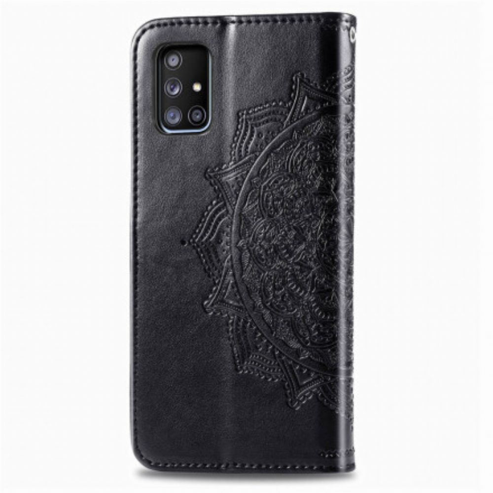 Leren Hoesje voor Samsung Galaxy A71 5G Mandala Van Middelbare Leeftijd