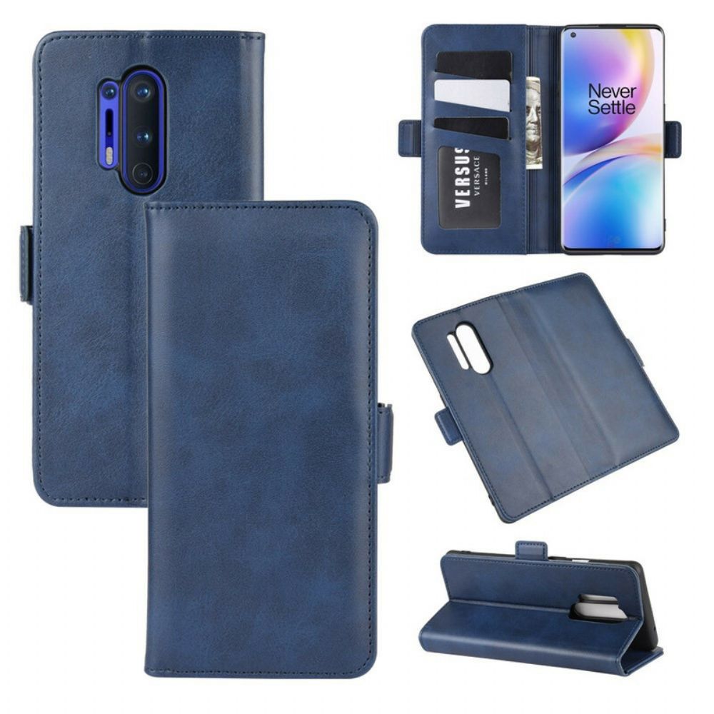 Folio-hoesje voor OnePlus 8 Pro Flip Case Dubbele Klep