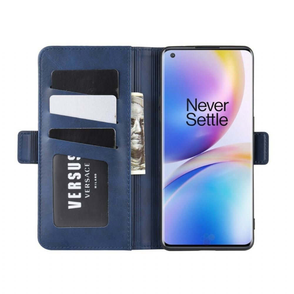 Folio-hoesje voor OnePlus 8 Pro Flip Case Dubbele Klep