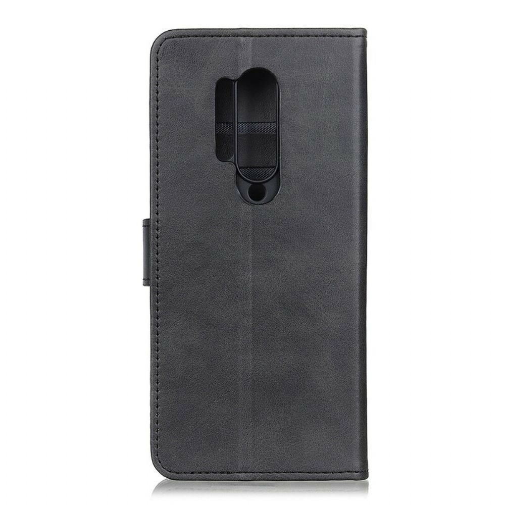 Folio-hoesje voor OnePlus 8 Pro Mat Leereffect