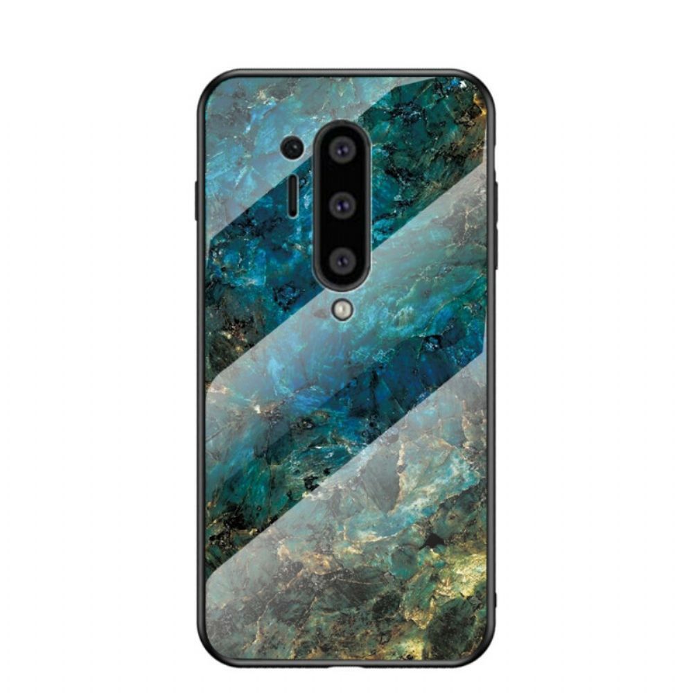 Hoesje voor OnePlus 8 Pro Premium Kleuren Gehard Glas