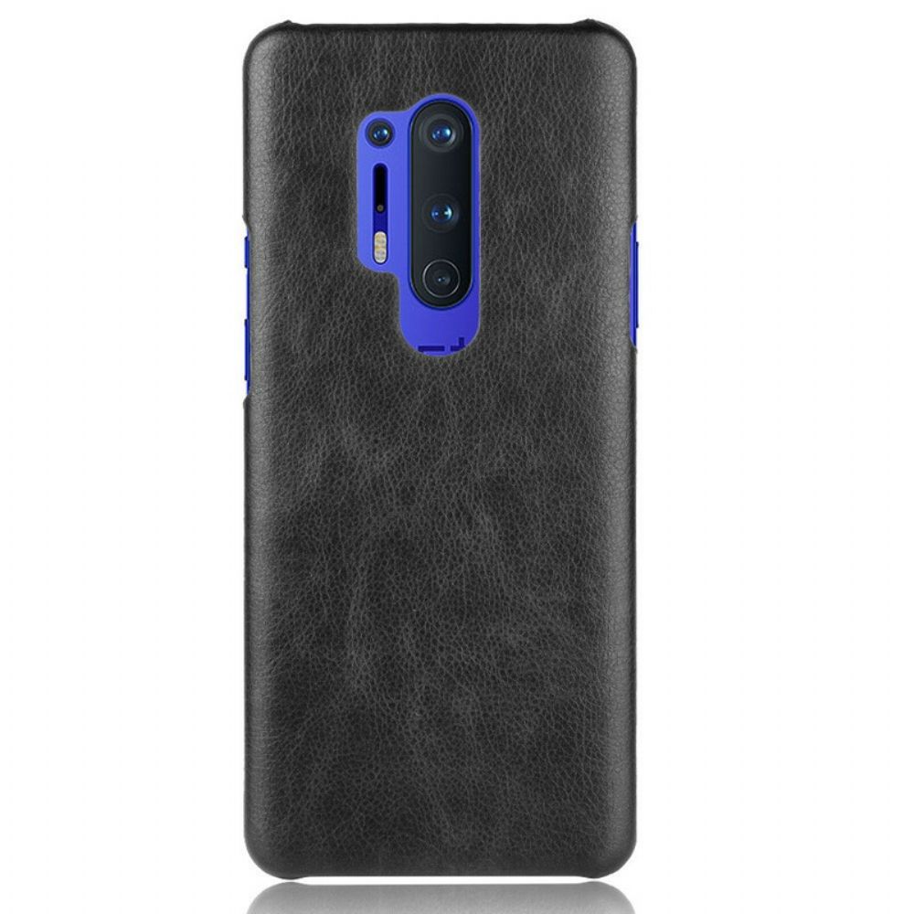 Telefoonhoesje voor OnePlus 8 Pro Prestaties Litchi Leder Effect