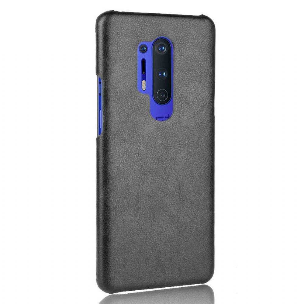 Telefoonhoesje voor OnePlus 8 Pro Prestaties Litchi Leder Effect