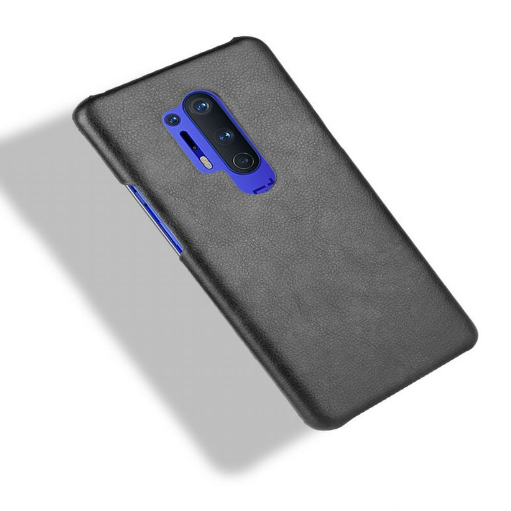 Telefoonhoesje voor OnePlus 8 Pro Prestaties Litchi Leder Effect