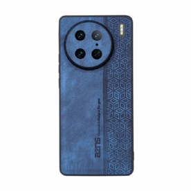 Hoesje voor Vivo X90 Pro Azns Ledereffect