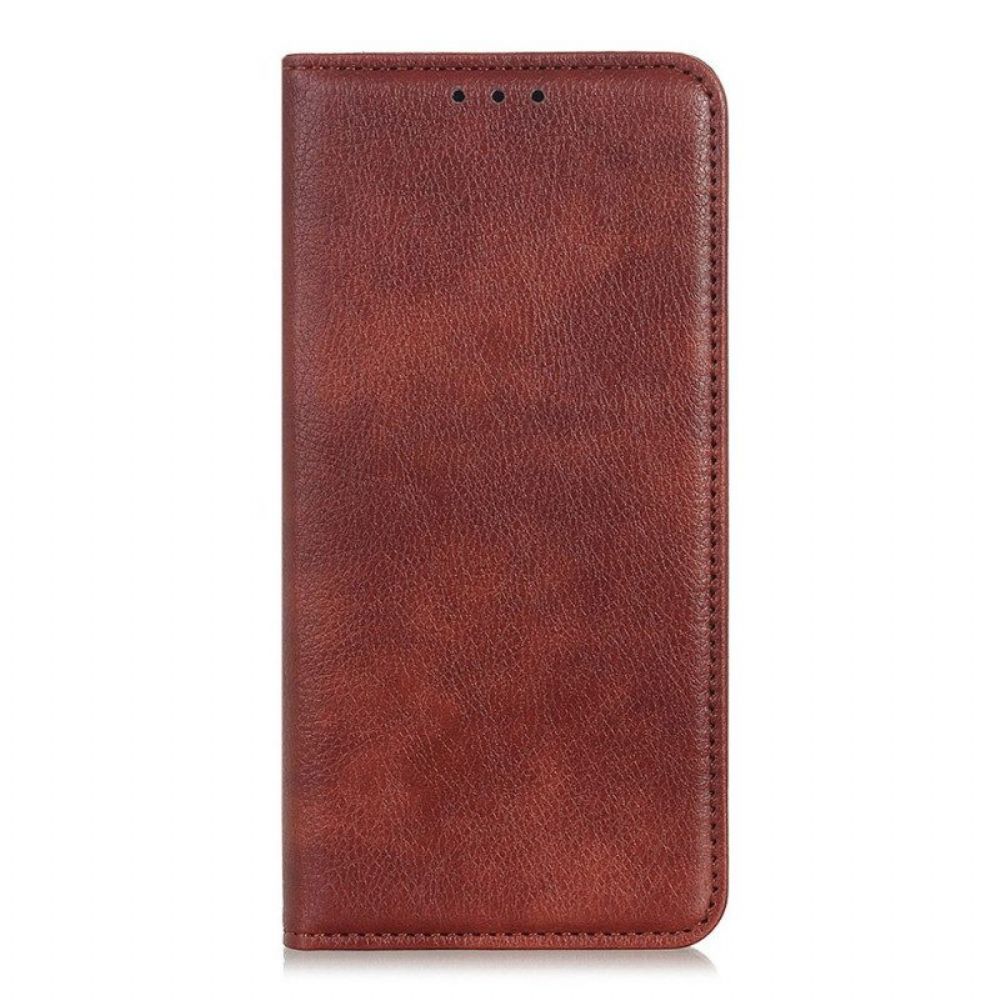 Bescherming Hoesje voor Samsung Galaxy S23 Plus 5G Folio-hoesje Litchi Splitleer