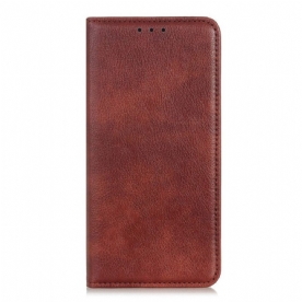 Bescherming Hoesje voor Samsung Galaxy S23 Plus 5G Folio-hoesje Litchi Splitleer